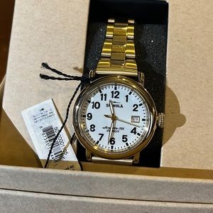 NWT Gold Shinola Watch